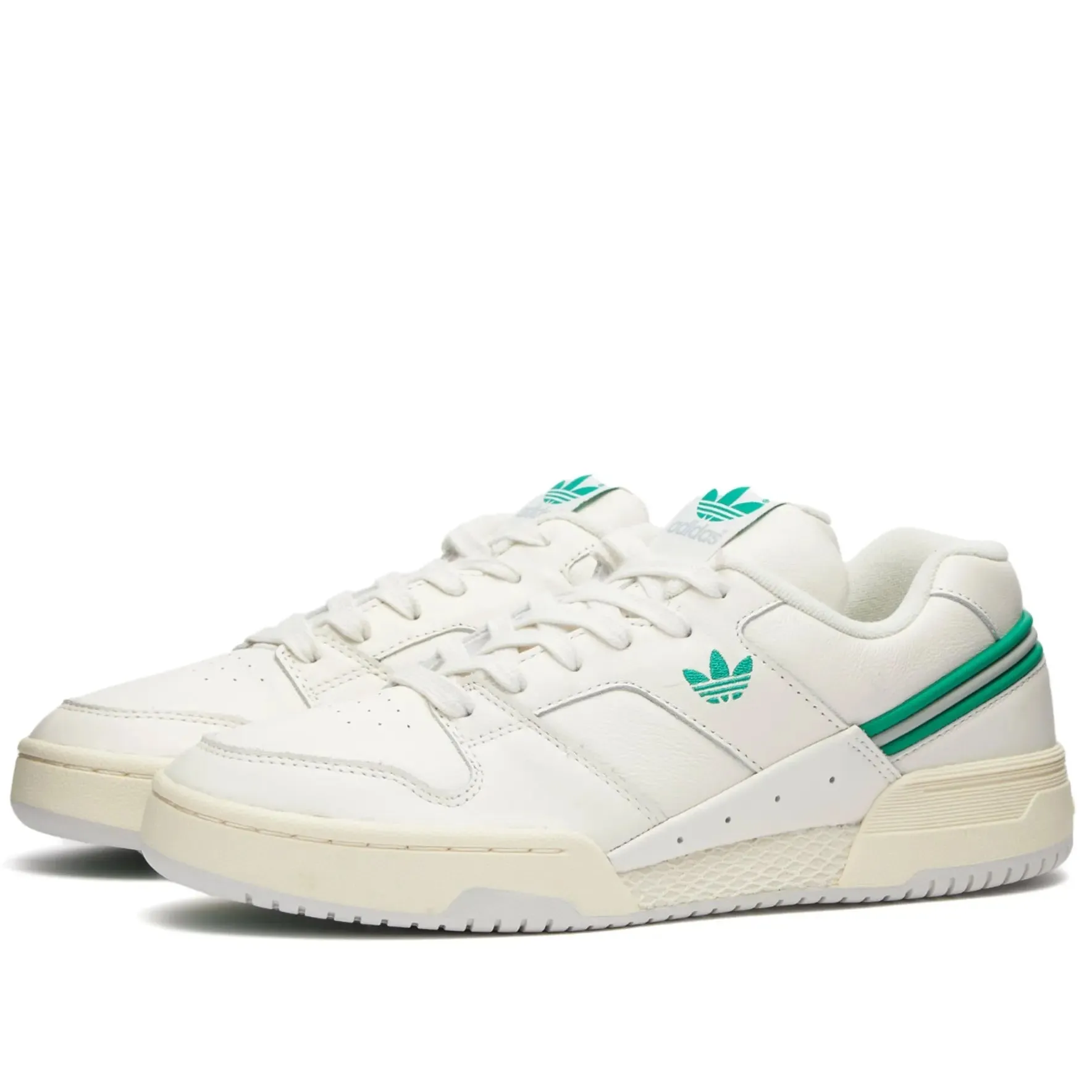 Adidas Titan sneakers, white/green/white