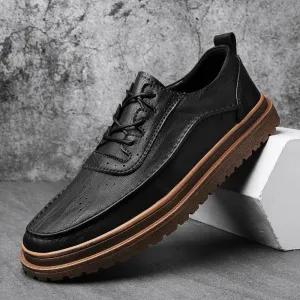 Advbridge Genuine Leather Men's Casual Shoes Moccasins Men Loafers Spring Autumn New Fashion Sneakers Male Lace-up Leisure Shoes