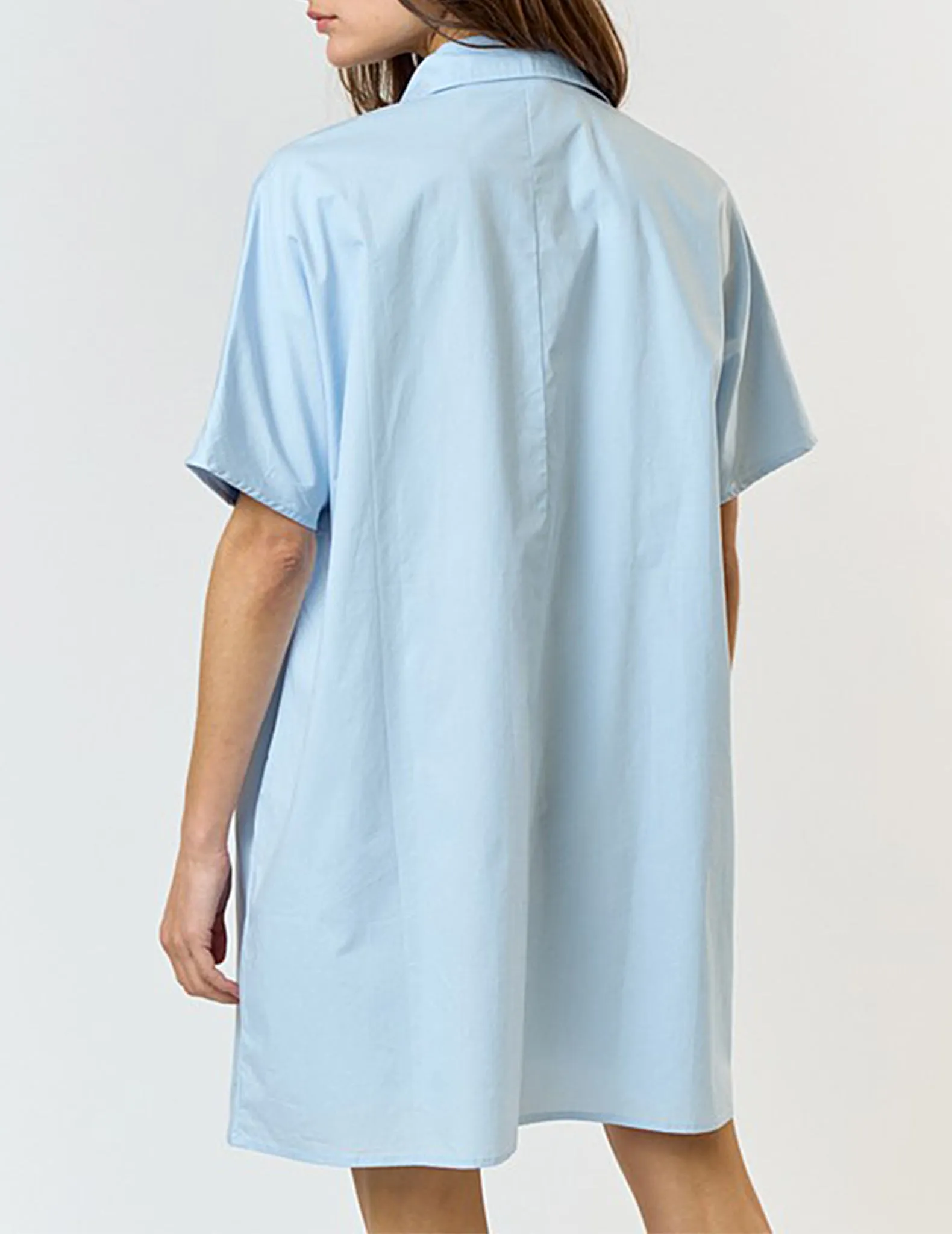 Audrey Boxy Cotton Shirt Dress