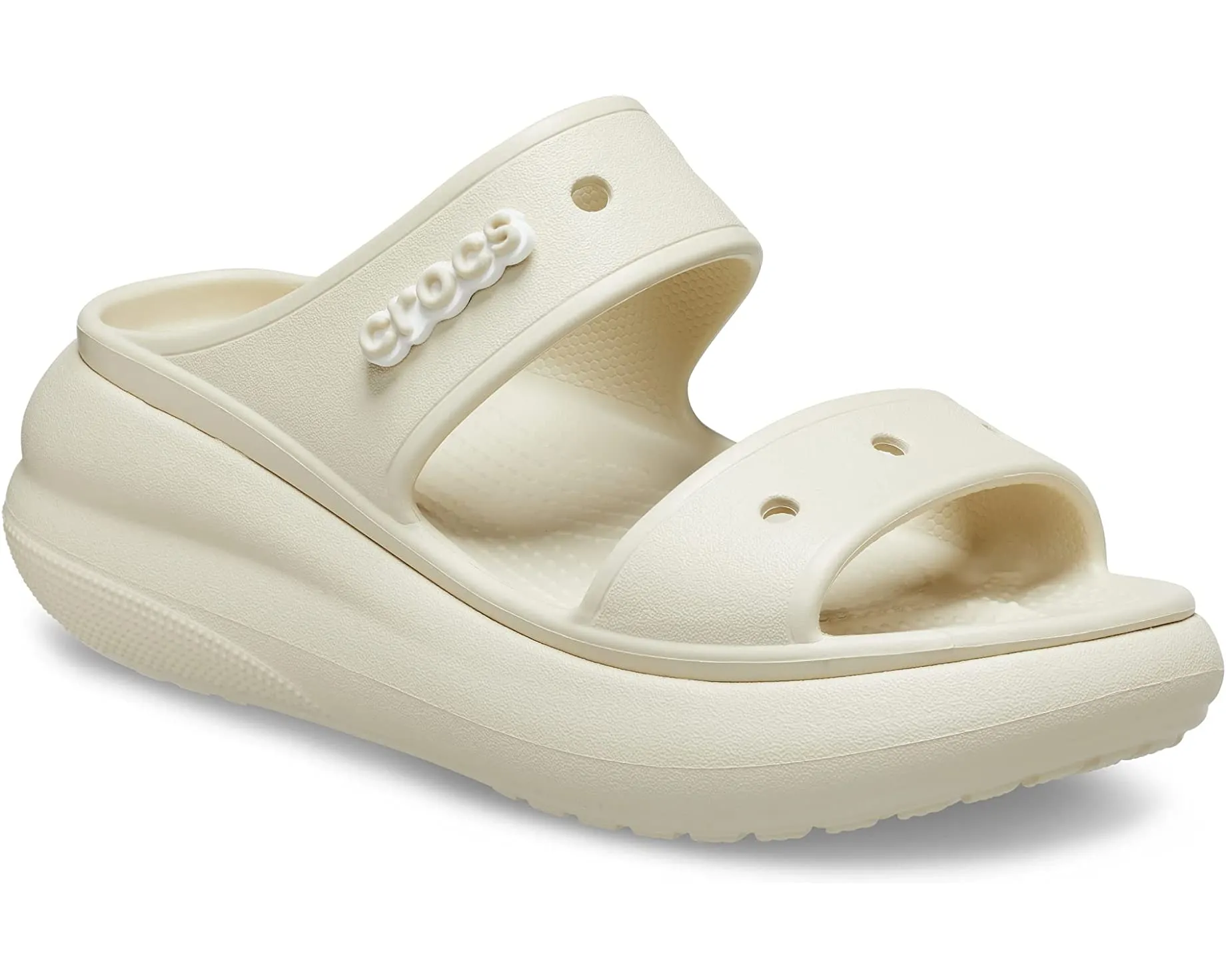 Classic Crush Sandal Crocs Heels, Bone