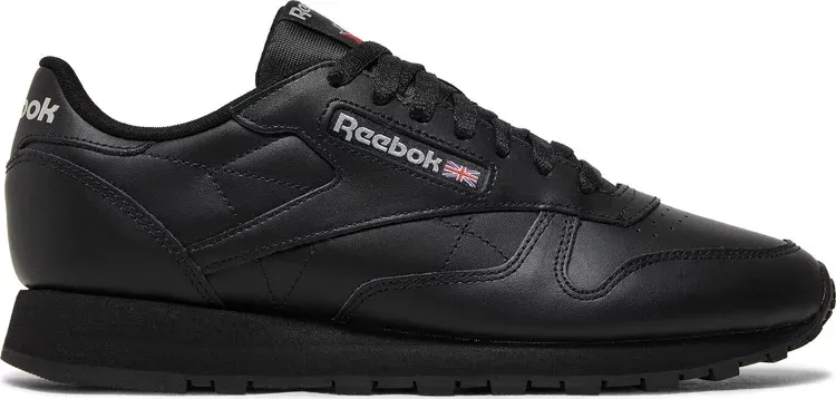 Classic leather 'core black' Reebok sneakers, black