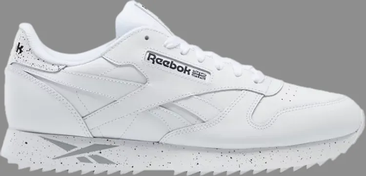 Classic leather ripple 'footwear white' Reebok sneakers, black