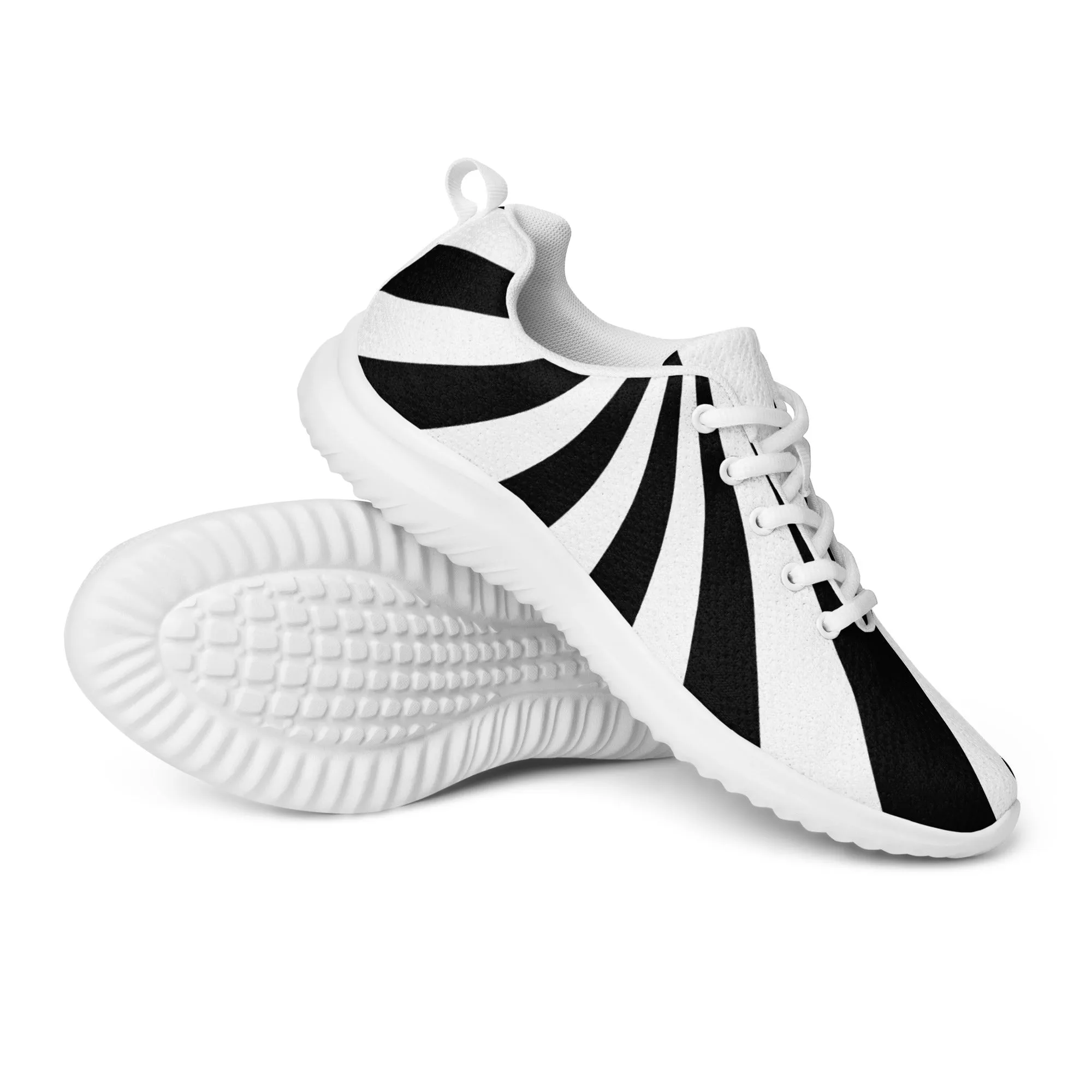 DASH Zebra Men’s Athletic Shoes Lightweight Breathable Design by IOBI Original Apparel