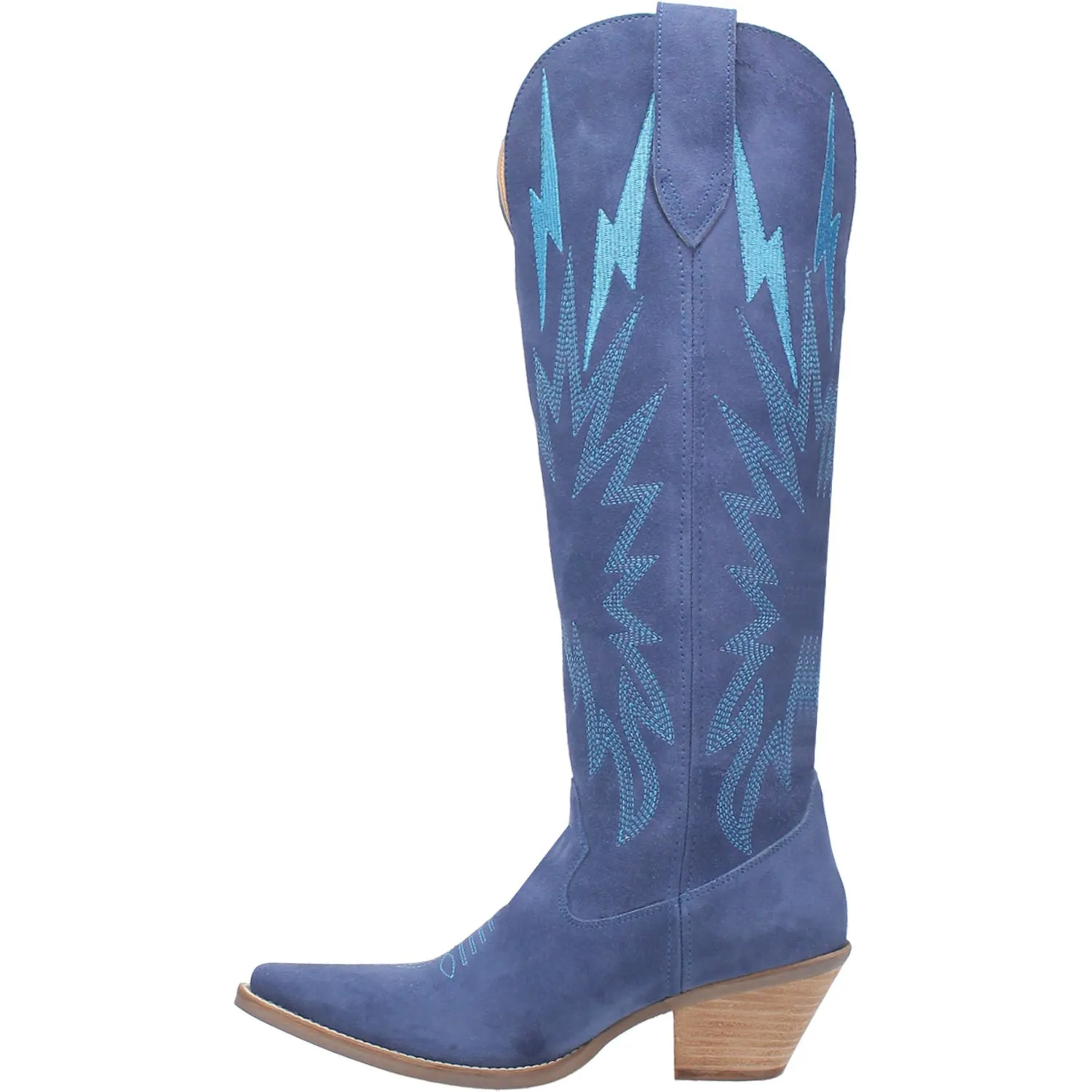 Dingo Womens Thunder Road Blue Suede Fashion Boots