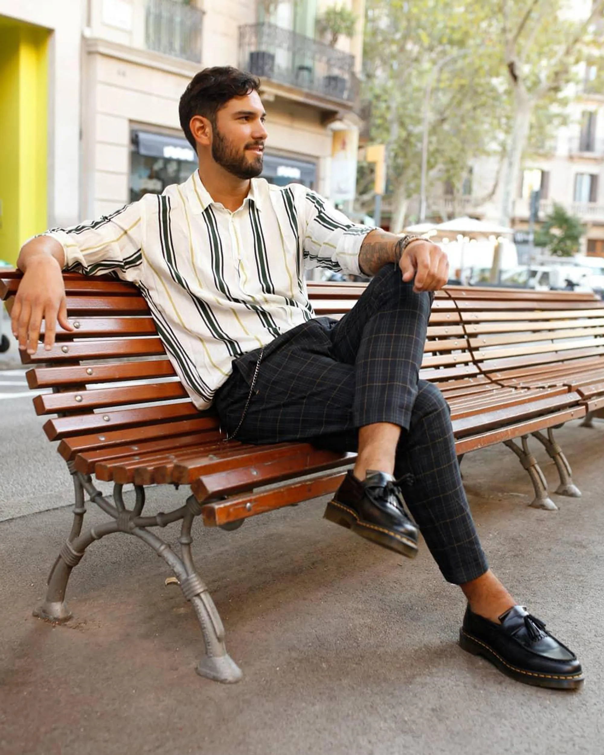 Dr. Adrian yellow leather tassel loafers. Martens