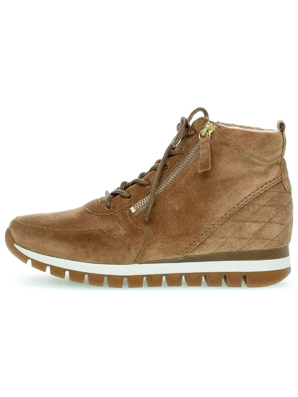 Gabor high top sneakers, light brown