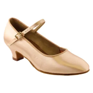 Girls' Standard Dance Shoes, Model 501, Heel Child I, Tan 1