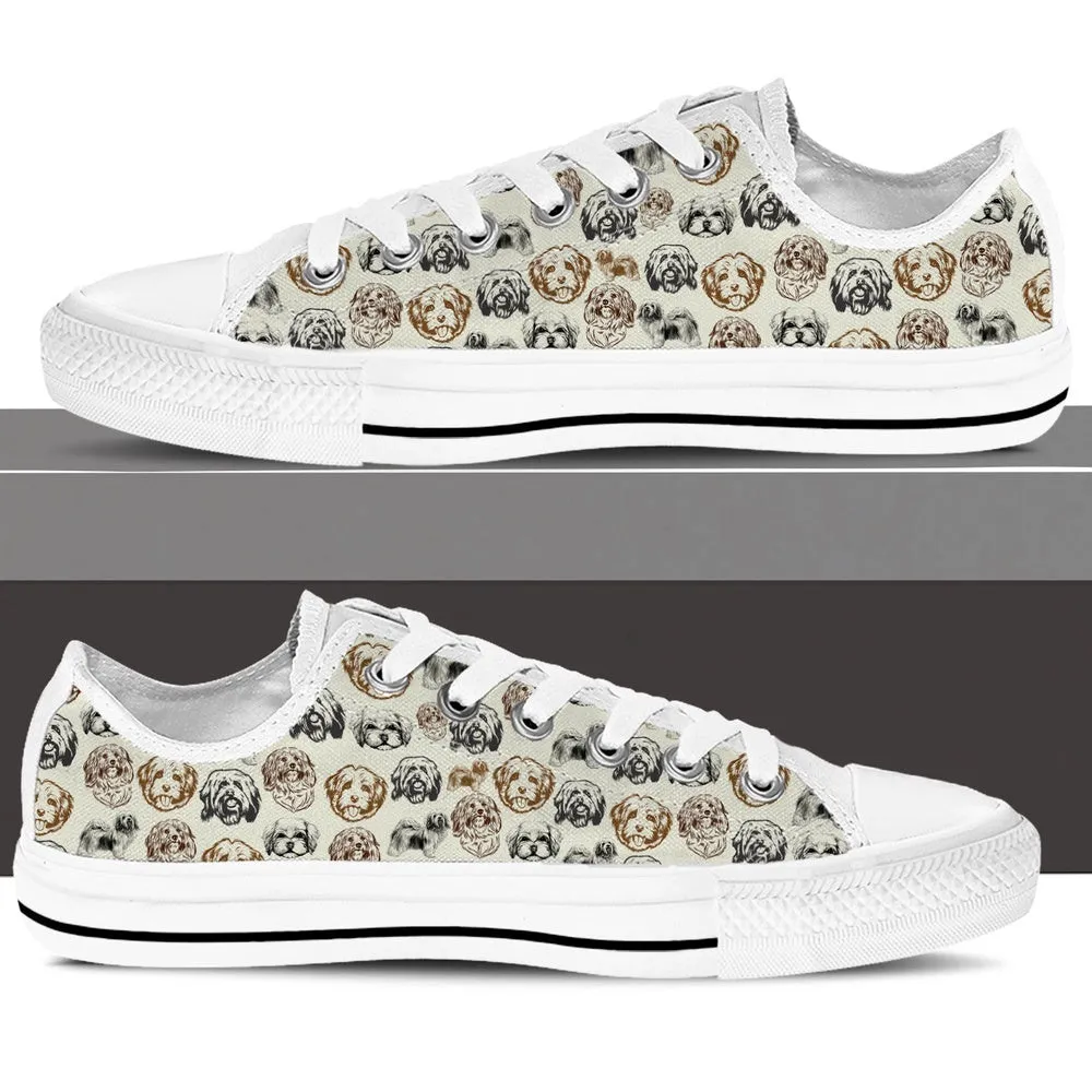 Havanese Low Top Shoes - Lowtop Casual Shoes Gift For Adults, Dog Printed Shoes, Canvas Shoes For Men, Women