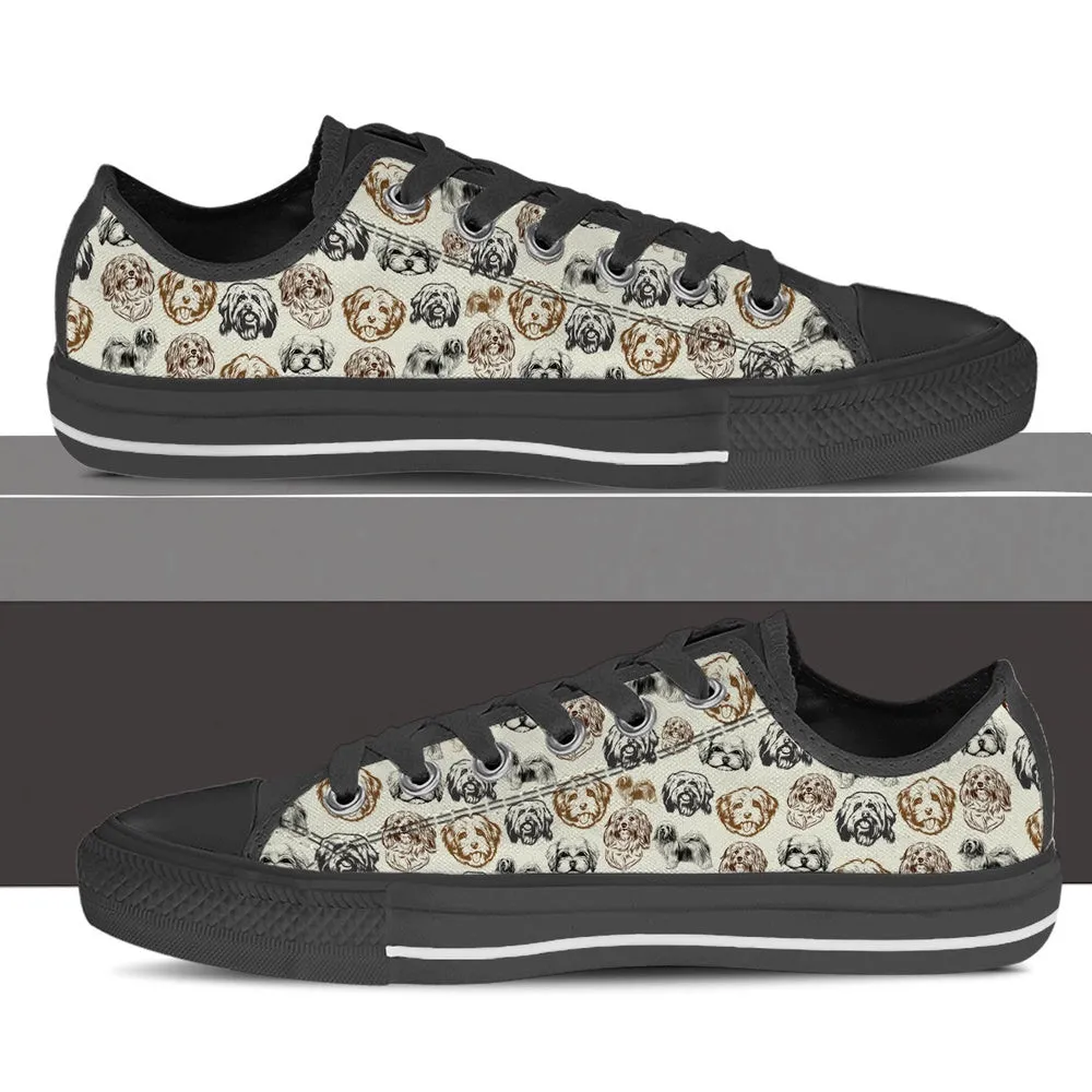 Havanese Low Top Shoes - Lowtop Casual Shoes Gift For Adults, Dog Printed Shoes, Canvas Shoes For Men, Women