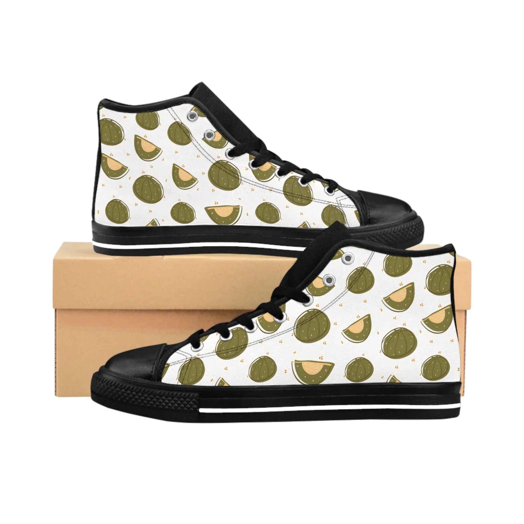 Honeydew Melon Men's Classic Sneakers