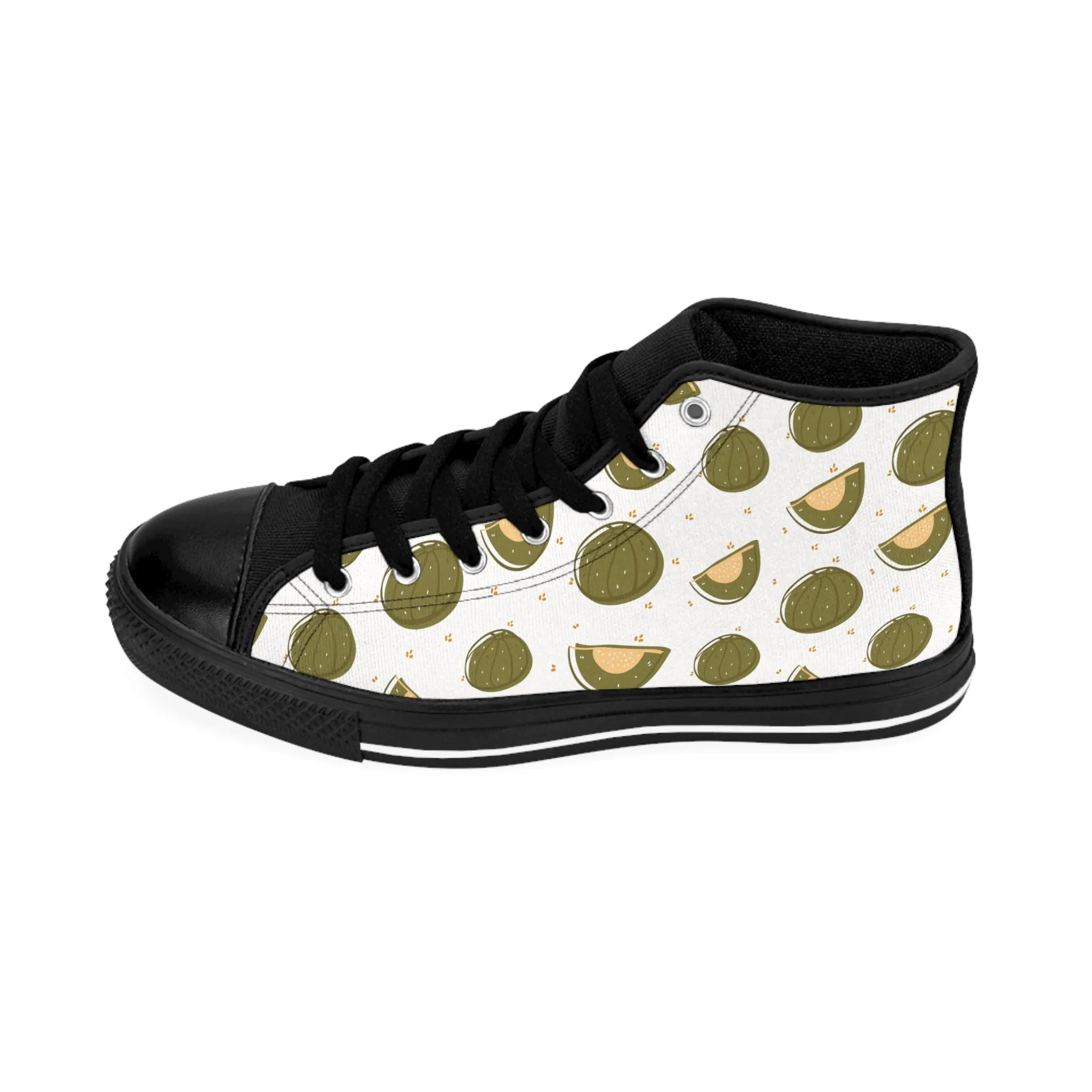 Honeydew Melon Men's Classic Sneakers