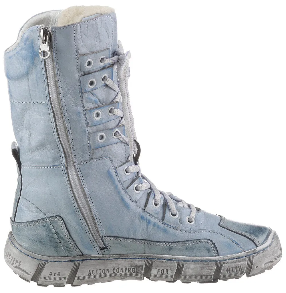 KACPER lace-up boots, light blue