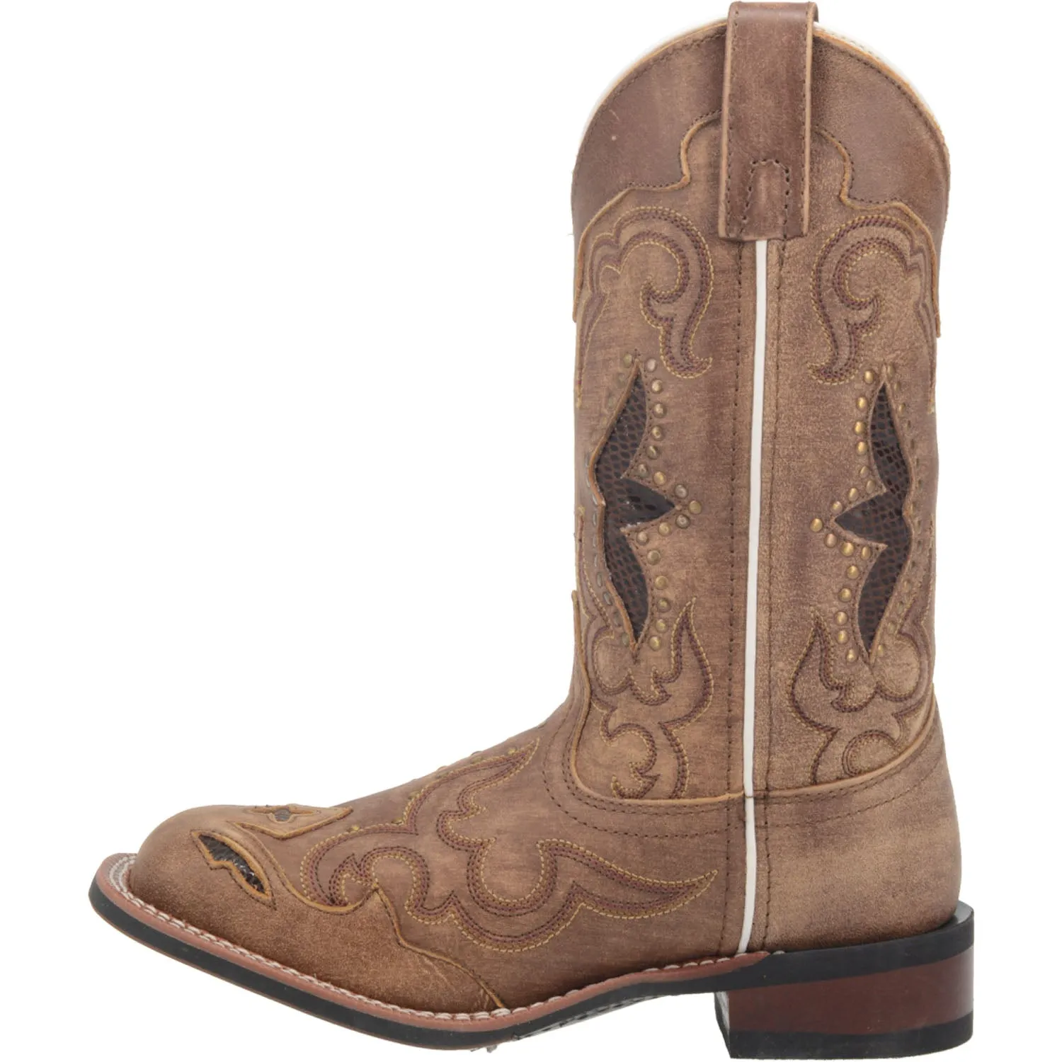 Laredo Womens Spellbound Cowboy Boots Leather Tan