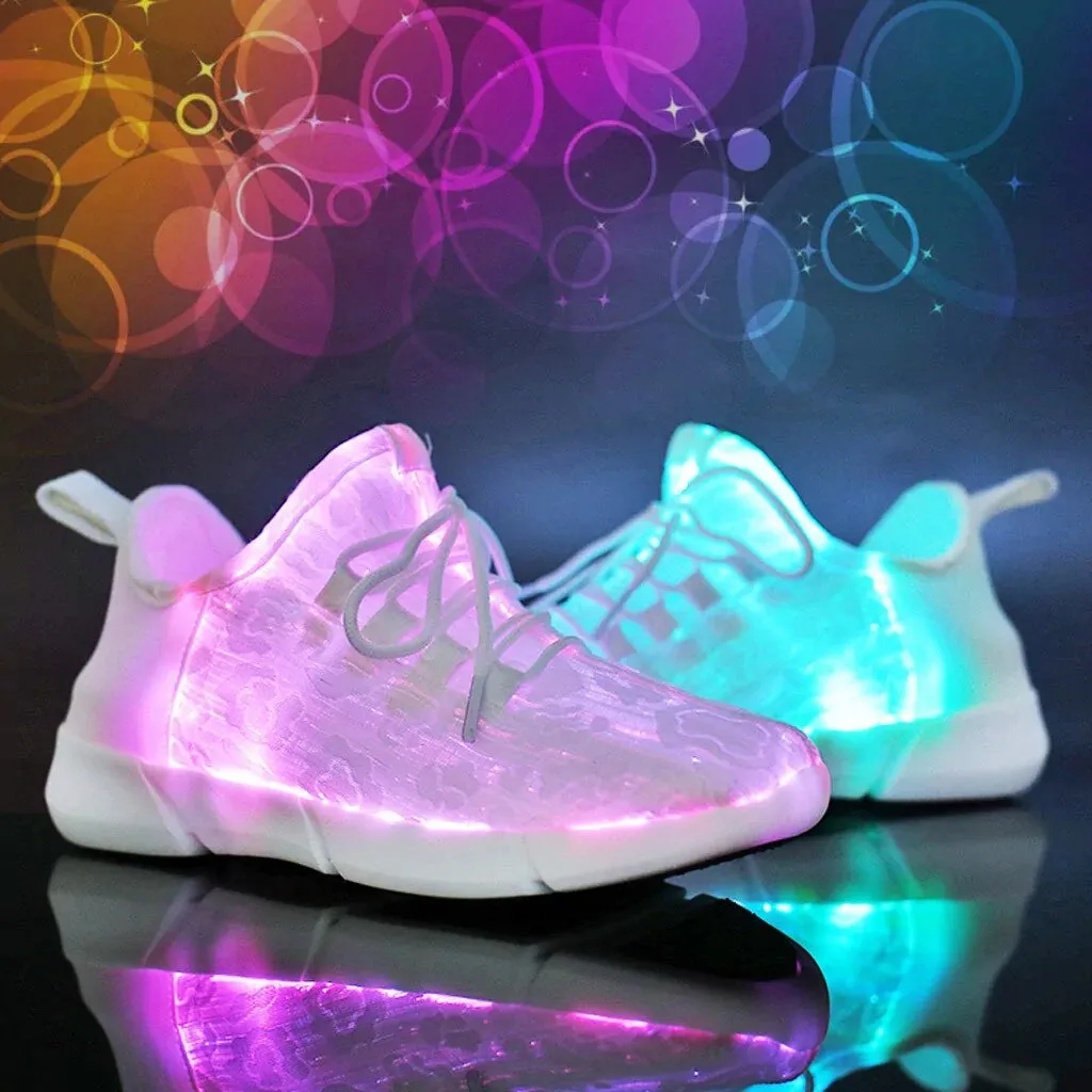 LED Fibre Optic Glowing Shoes