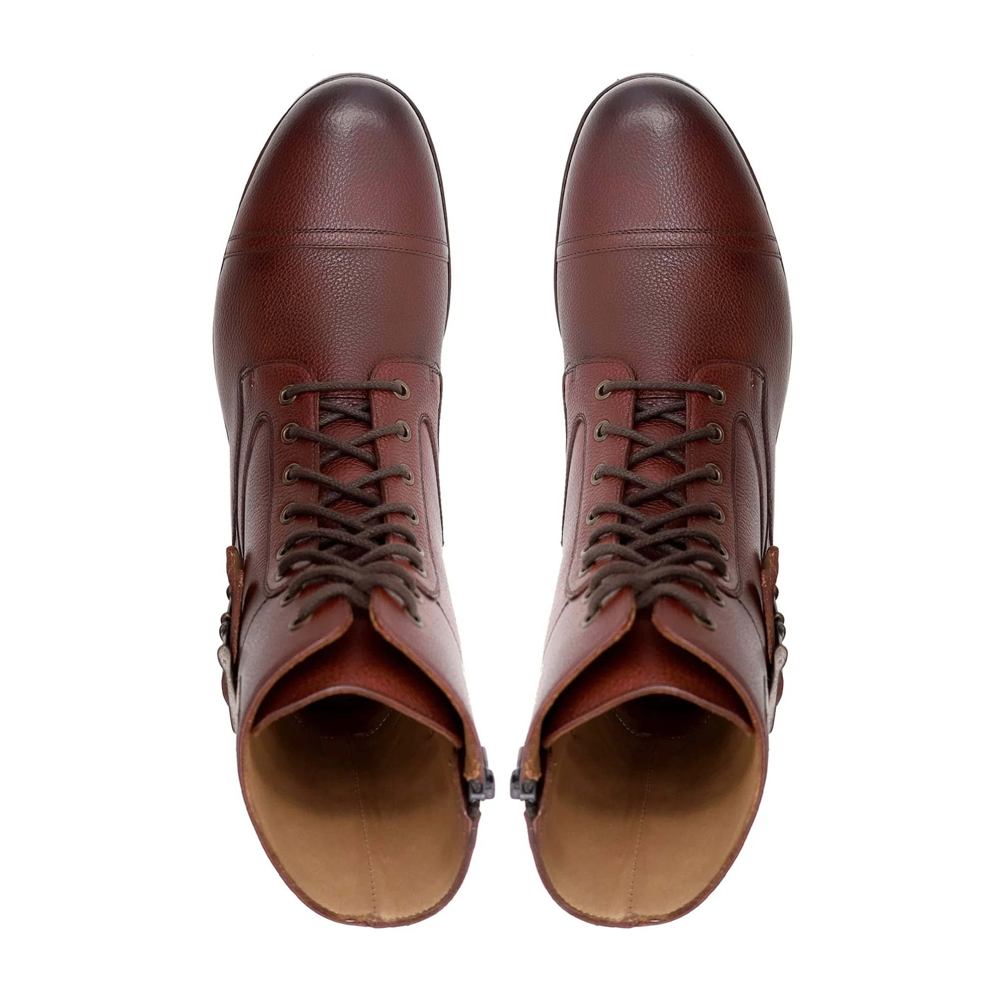 Maseru - Men's Oxblood Pebble Grain Leather Boot