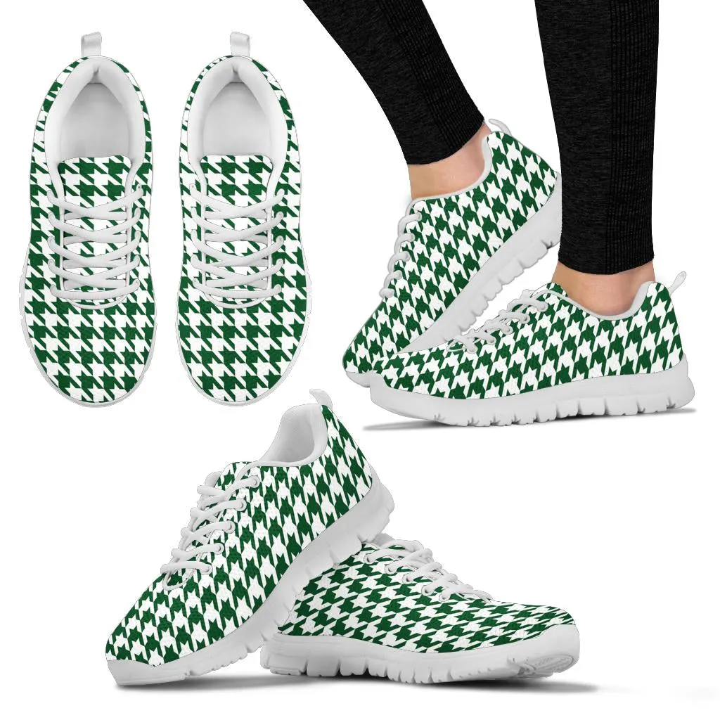 Mesh Sneaker_Dark Green on White_HT Pattern