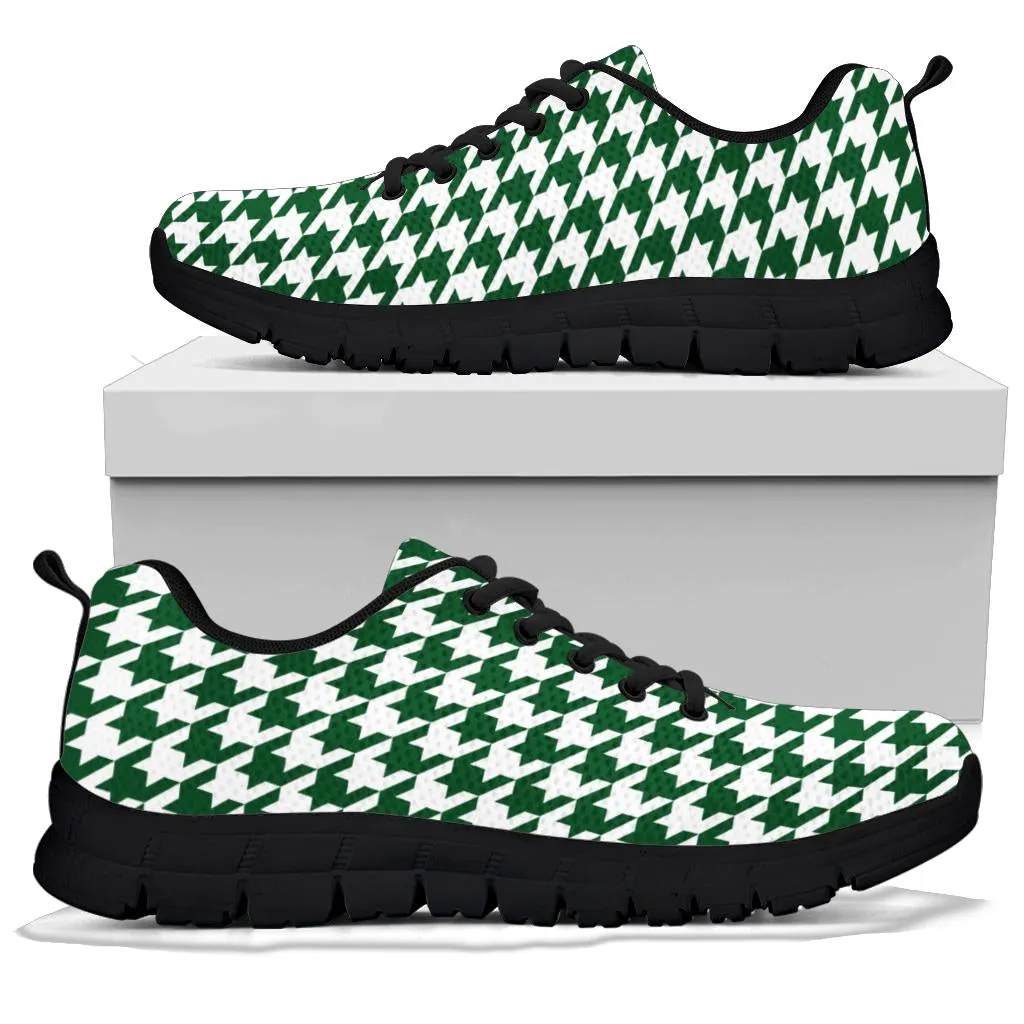 Mesh Sneaker_Dark Green on White_HT Pattern