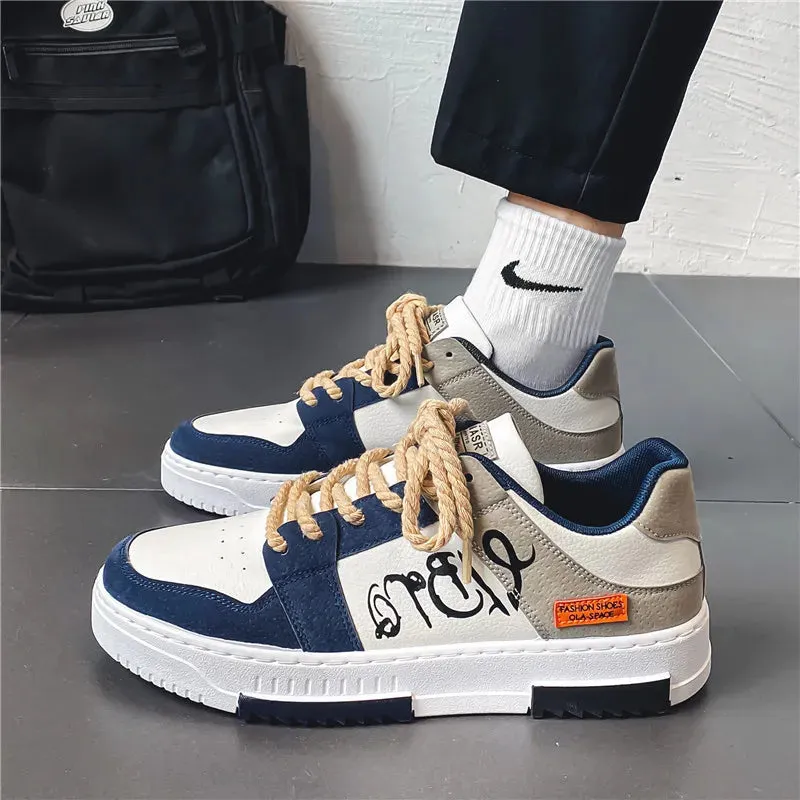 New Spring Men's Canvas Shoes Korean Edition Trendy Board Shoes Versatile Student Shoes Men's Casual Trendy Shoes