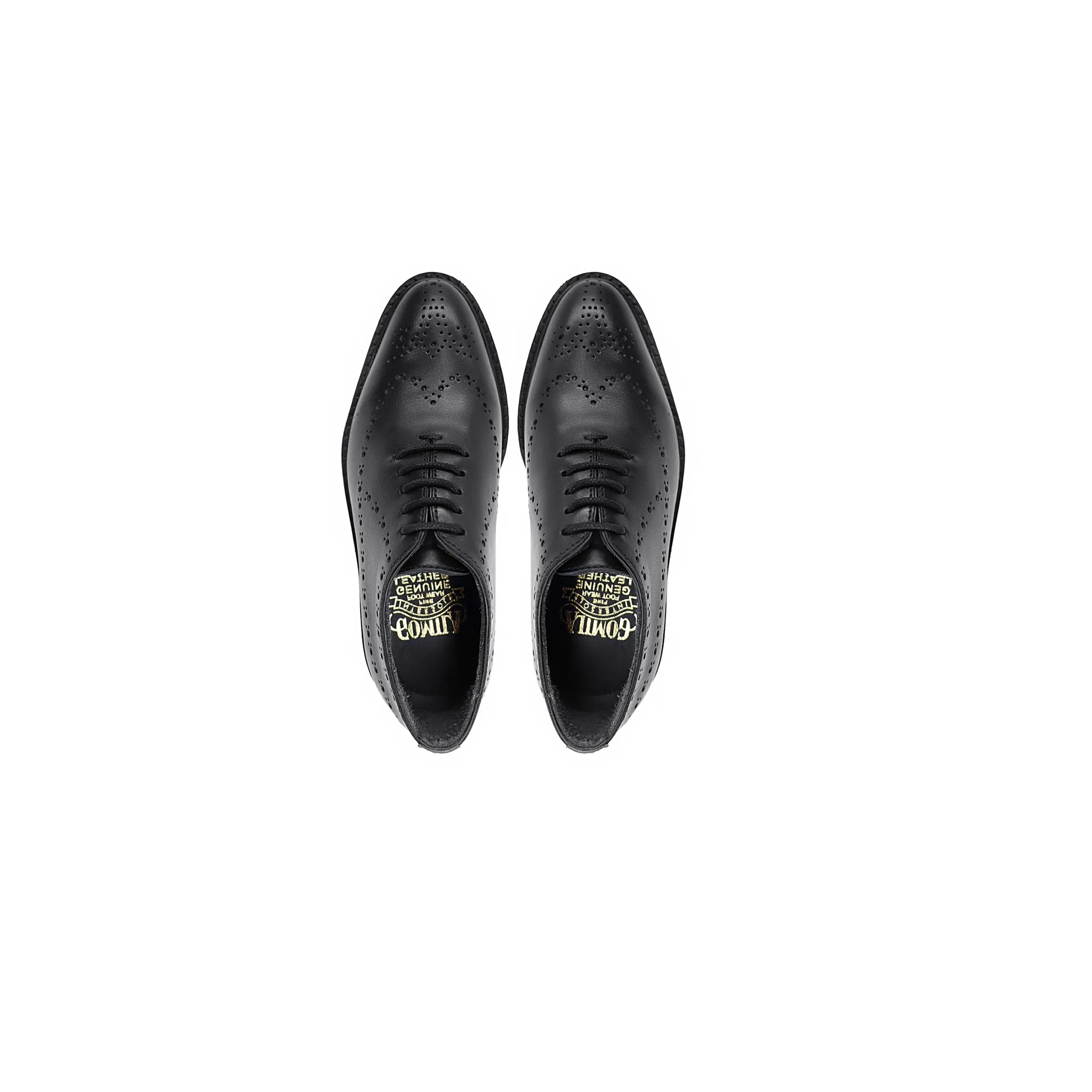 Pecora- Kid's Black Calf Leather Wholecut Shoe (5-12 Years Old)