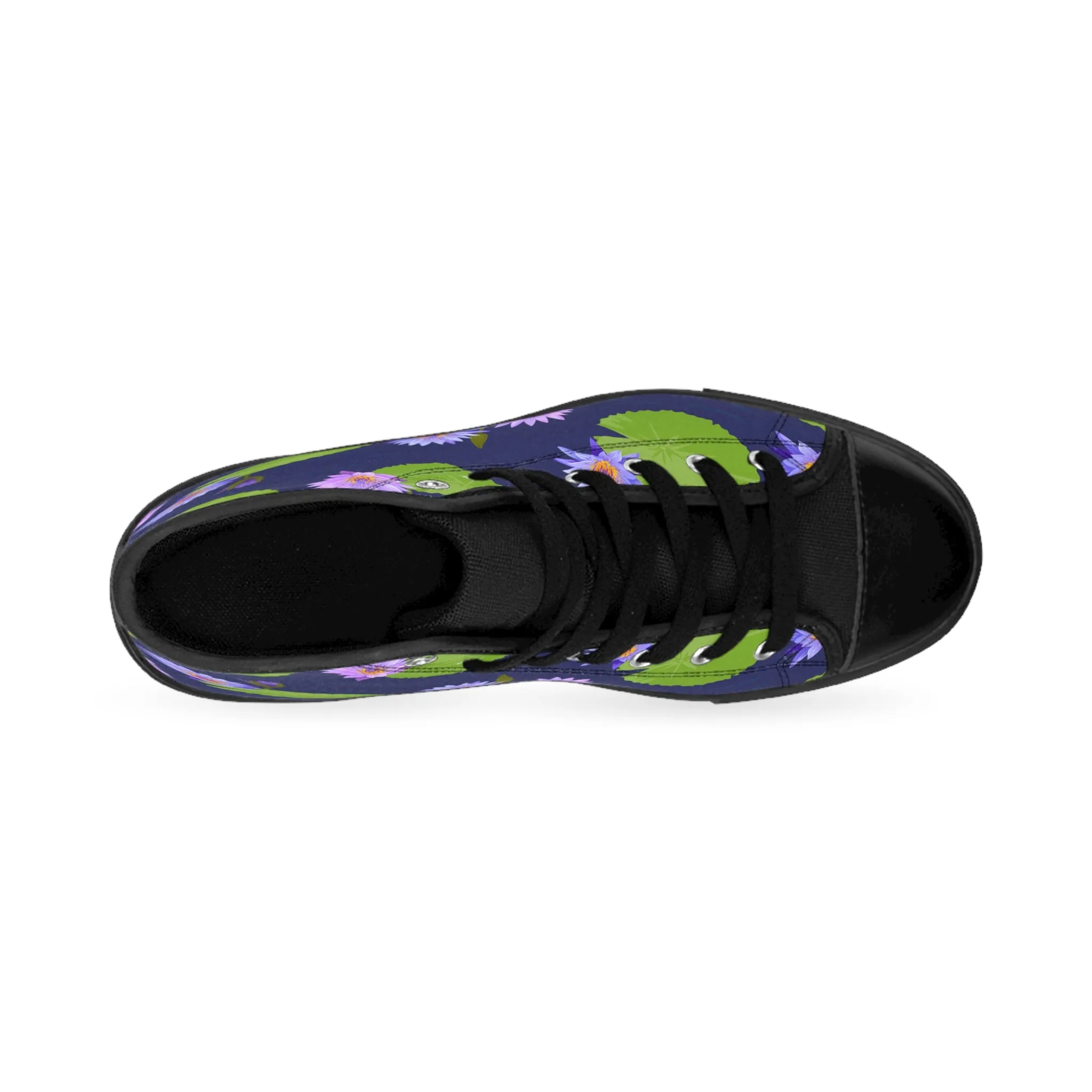 Purple Water Lilies Men's Classic Sneakers