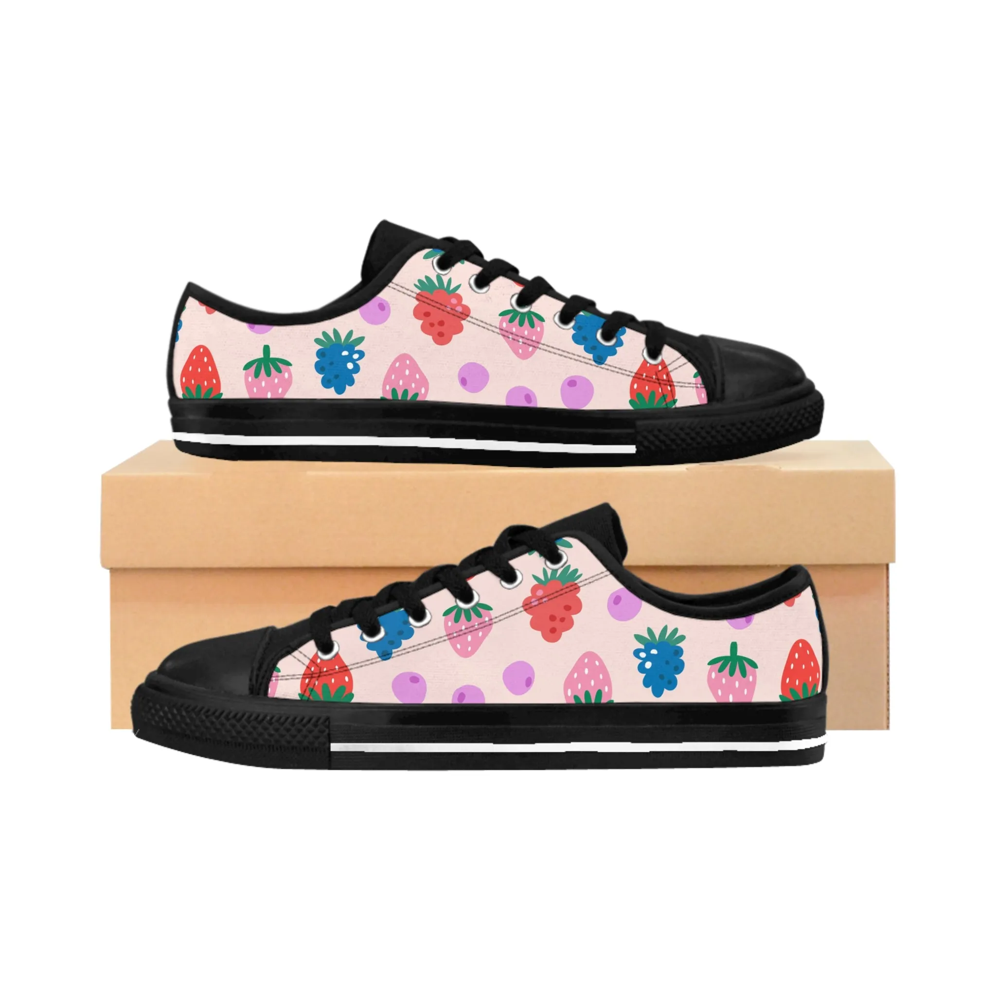 Raspberry and Blueberry Women's Sneakers