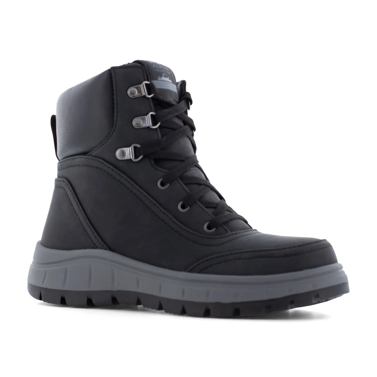 Roxy at Work Womens Karmel Lifestyle Black Pu Work Boots