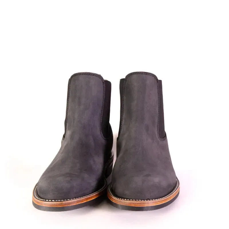 Wholecut Chelsea Boot - Charcoal Nubuck