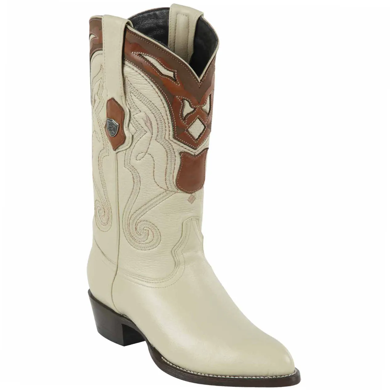 Winter White Cowboy Boots J-Toe