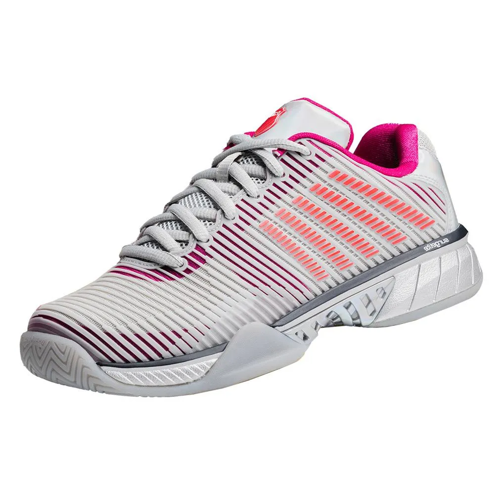 Women`s HyperCourt Express 2 X Lucky N Love Tennis Shoes Harbor Mist and Silver